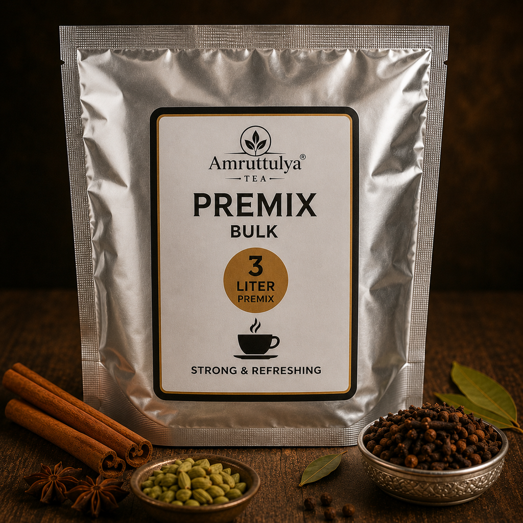 Amruttulya® Premix 12.5KG (Sugar Premix, Golden Dust, Ginger Flavour)